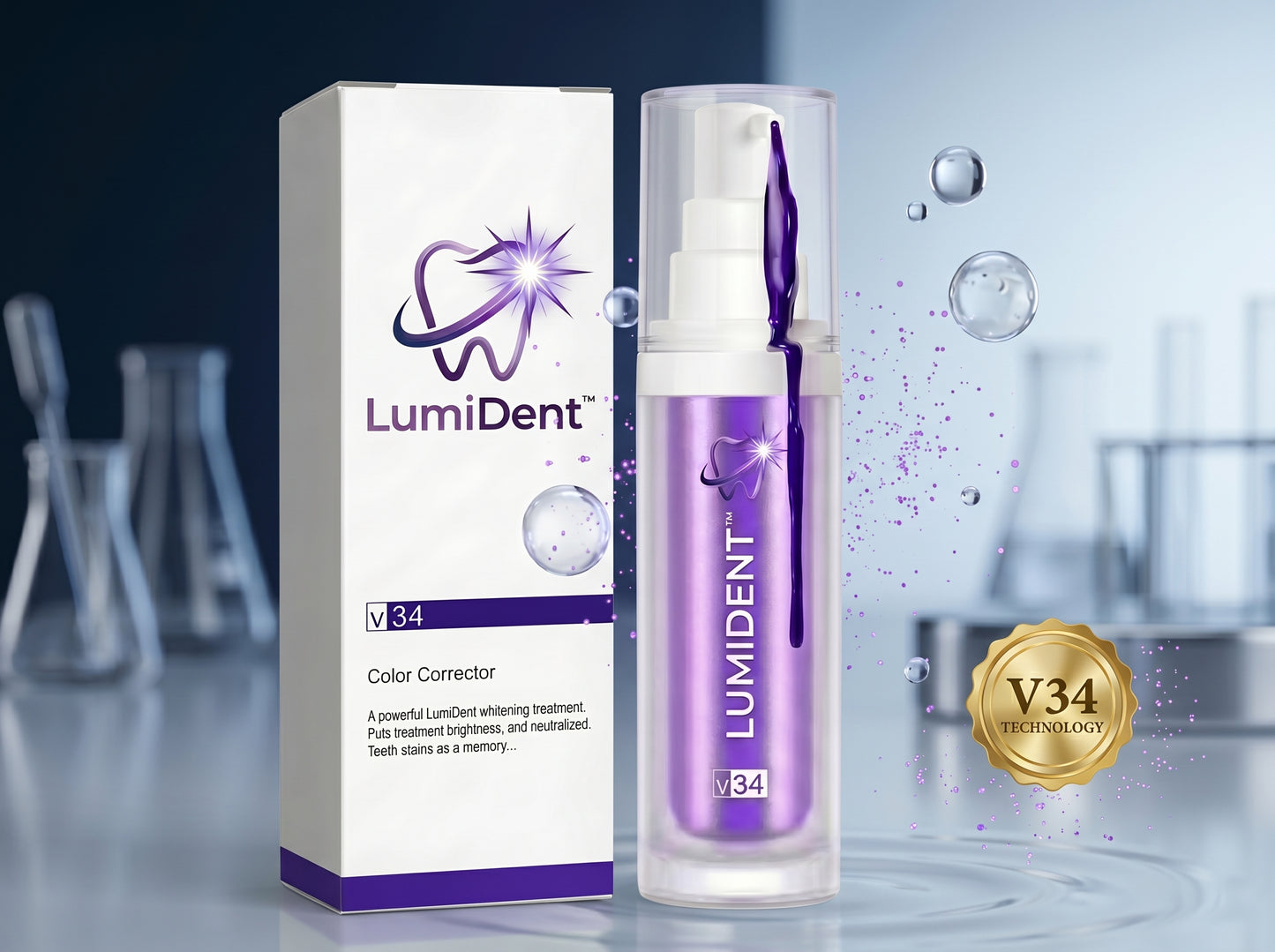 LumiDent™ V34 Natychmiastowy Żel Wybielający